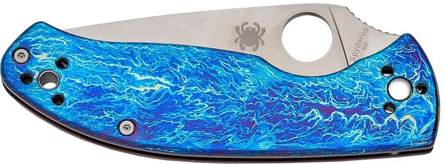 Нож Spyderco Tenacious D2 Titanium Blue C122TIBLD2P 871681 фото