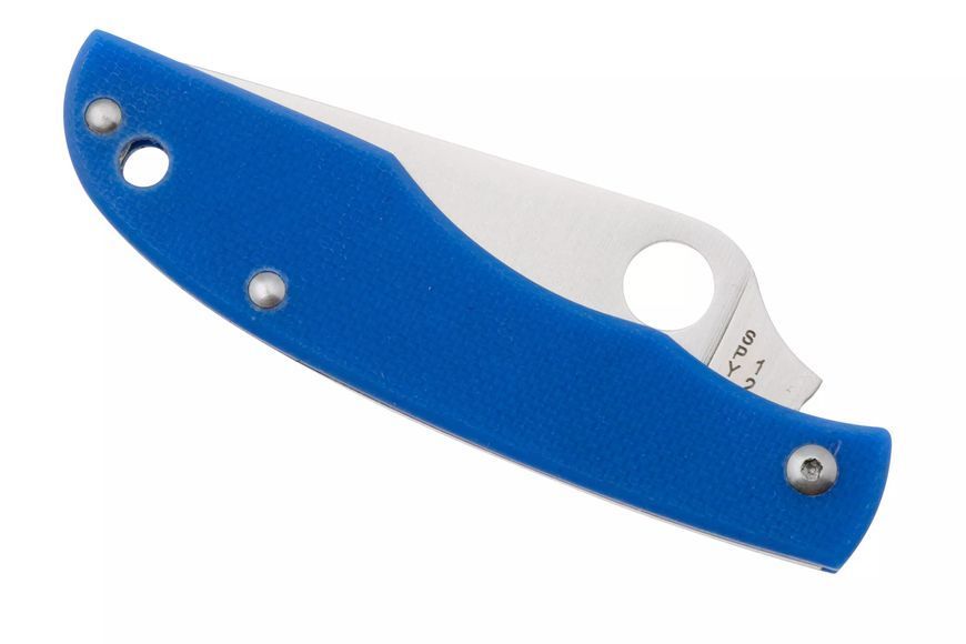 Ніж Spyderco Grasshopper 12C27 G-10 Blue C138GBLP 871679 фото