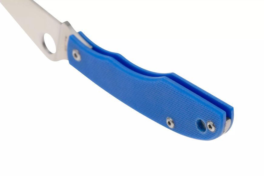 Ніж Spyderco Grasshopper 12C27 G-10 Blue C138GBLP 871679 фото