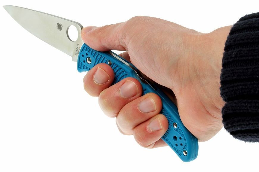 Ніж Spyderco Endura 4 Flat Ground Синій C10FPBL 871306 фото