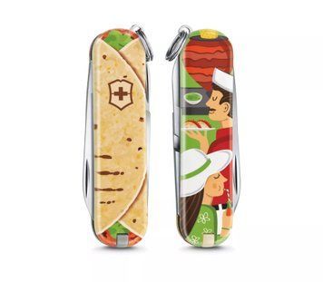 Швейцарський ніж Victorinox Classic LE Mexican Tacos 58 мм 7 функцій Кольоровий (0.6223.L1903) V77553576 фото