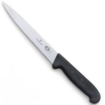 Нож кухонный филейный Victorinox Fibrox 16 см Черный 5.3703.16 4004437 фото