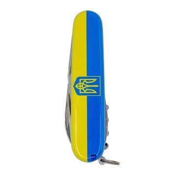 Швейцарський ніж Victorinox Climber Ukraine Герб на прапорі горизонтальний (1.3703.3_T3040p) V77552919 фото