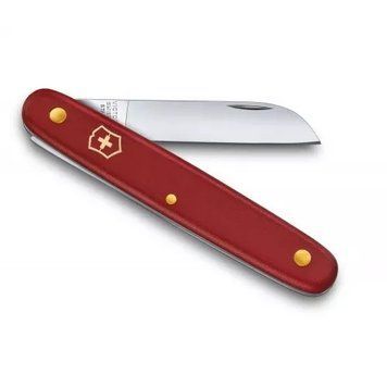 Швейцарський ніж Victorinox Floral Left-handed садовий 100 мм для шульги, червоний, в блістері (3.9450.B1) V77553643 фото