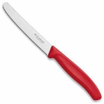 Ніж кухонний Victorinox SwissClassic 11 см серрейтор заокруглений Червоний 6.7831 4004777 фото