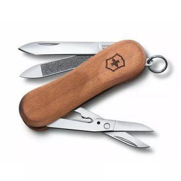 Швейцарський ніж Victorinox Delemont EvoWood 81 65 мм 5 функцій Світлий горіх (0.6421.63) V77553602 фото