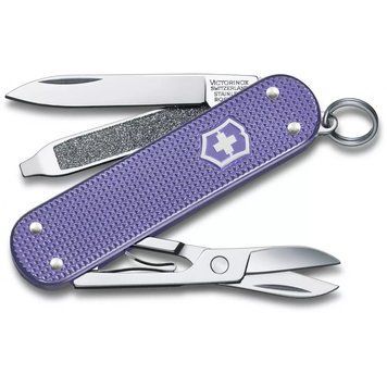 Швейцарський ніж Victorinox Classic SD Alox Colors Electric Lavender 58 мм 5 функцій Фіолетовий (0.6221.223G) V77552269 фото