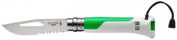 Ніж Opinel №8 Outdoor Fluo Green Напівсеррейтор 002319 2046642 фото