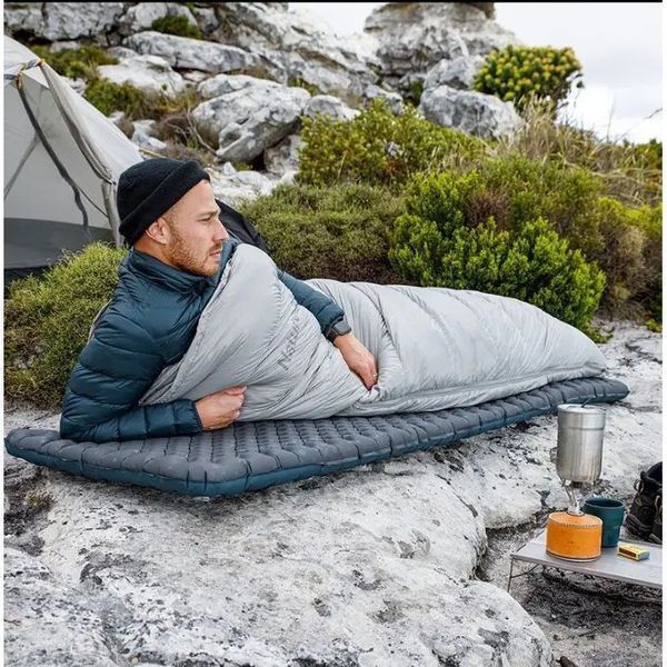 Матрац надувний надлегкий Naturehike CNH22DZ018, із мішком для надування, прямокутний Зелений 196 см 92062 фото
