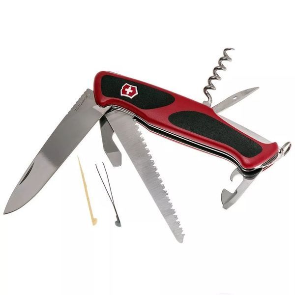Швейцарський ніж Victorinox Delemont RangerGrip 55 Червоно-чорний, блістер 09563.CB1 V77554154 фото