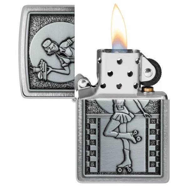 Зажигалка Zippo 48904 Roller Waitress Emblem 77890080 фото