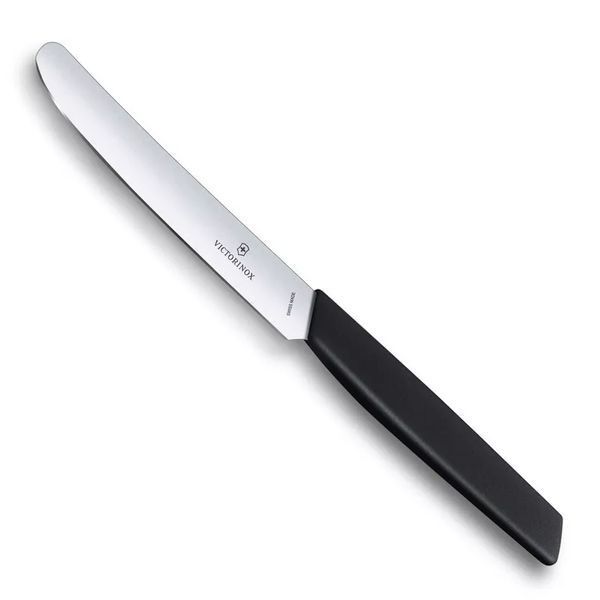 Ніж кухонний Victorinox Swiss Modern Tomato and Table Knife, хвилясте, Чорний 6.9003.11W V77554459 фото