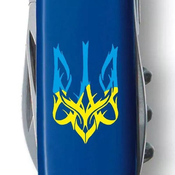 Швейцарський ніж Victorinox Spartan Ukraine Тризуб готичний синьо-жовтий (1.3603.2_T0636u) V77553059 фото