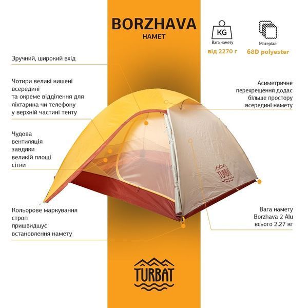 Намет Turbat Borzhava 2 Alu 012.005.0138 фото
