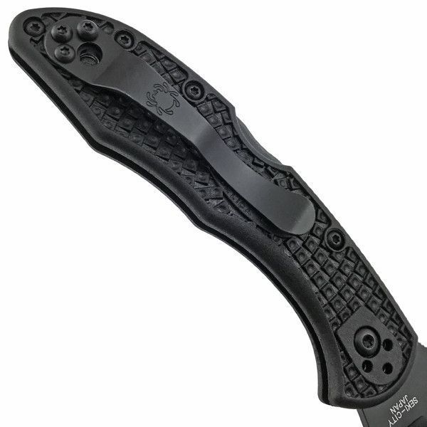 Ніж Spyderco Delica 4 Black Blade Напівсерейтор C11PSBBK 870136 фото