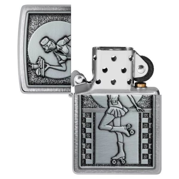Зажигалка Zippo 48904 Roller Waitress Emblem 77890080 фото