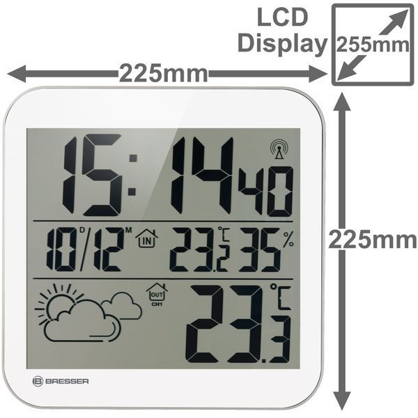 Метеостанция Bresser MyTime XL White 7001910GYE000 фото