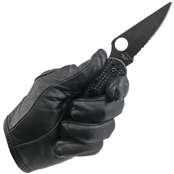 Ніж Spyderco Delica 4 Black Blade Напівсерейтор C11PSBBK 870136 фото