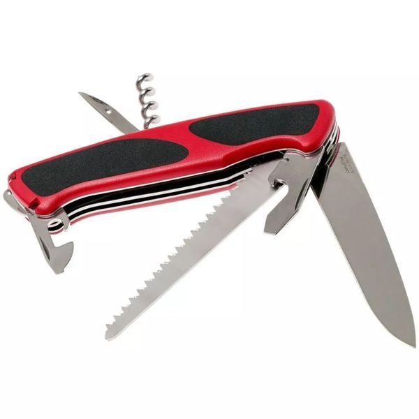 Швейцарський ніж Victorinox Delemont RangerGrip 55 Червоно-чорний, блістер 09563.CB1 V77554154 фото