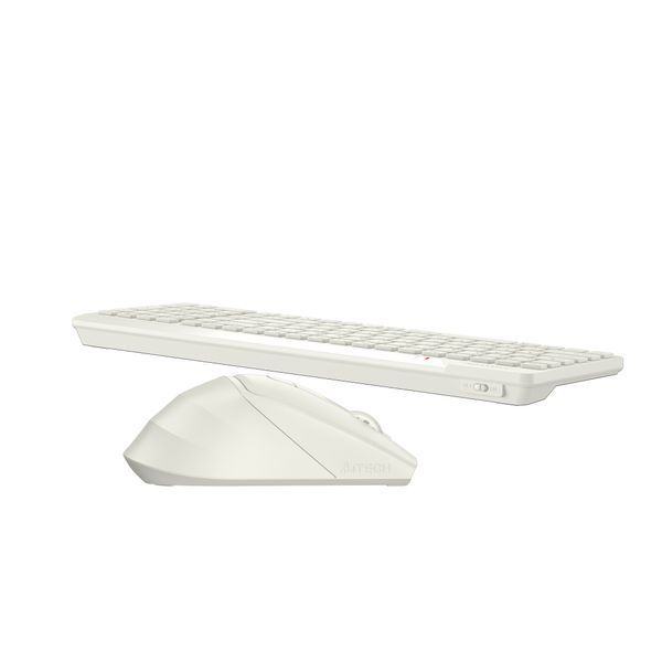 A4Tech Fstyler FG2400 Air (Beige), комплект бездротовий клавіатура з мишою, колір бежевий FG2400 Air (Beige) 1606372 фото