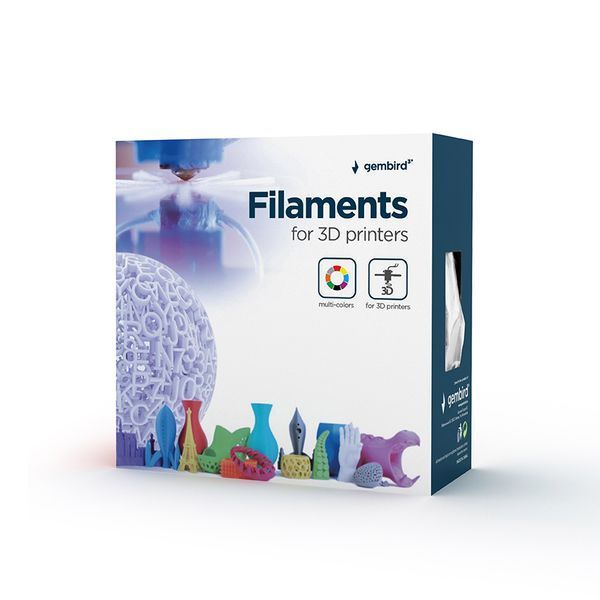 Пластиковый материал (филамент) для 3D-принтера 3DP-PLA-FL-01-BK 3DP-PLA-FL-01-BK 1606257 фото