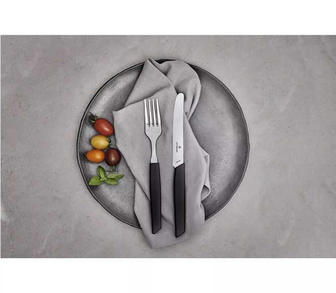 Ніж кухонний Victorinox Swiss Modern Tomato and Table Knife, хвилясте, Чорний 6.9003.11W V77554459 фото