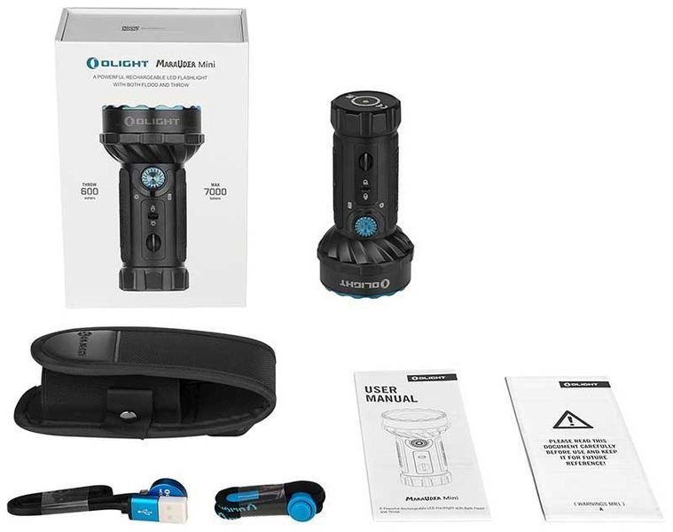 Фонарь Olight Marauder Mini Black (7000 Lm) 0.0000.0611 23704818 фото