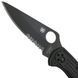 Ніж Spyderco Delica 4 Black Blade Напівсерейтор C11PSBBK 870136 фото 5