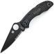 Ніж Spyderco Delica 4 Black Blade Напівсерейтор C11PSBBK 870136 фото 1