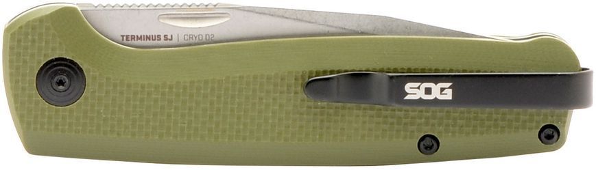 Нож SOG Terminus SJ D2 G-10 OD Green SOG-TM1004-BX 12580322 фото