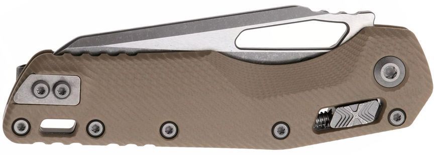 Нож Microtech MSI Apocalyptic PS Fluted G-10 Tan Полусеррейтор 210-11APFLGTTA 14090796 фото