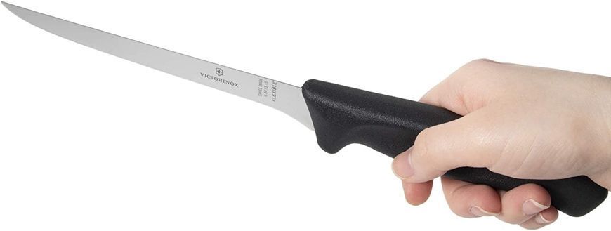Ніж кухонний Victorinox SwissClassic Boning Flex вузький гнучкий 15 см Чорний Подарункова упаковка 6.8413.15G 4008649 фото