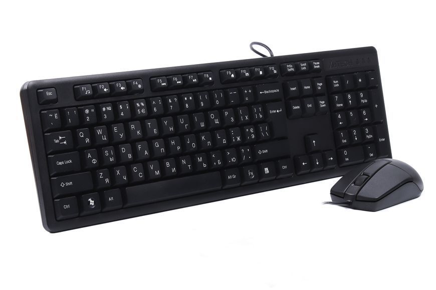 Комплект клавіатура+мишка KK-3+OP-330, USB, Чорна KK-3330 Black 1605179 фото