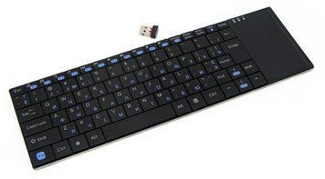 Клавиатура беспроводная Gembird KB-P4-UA, Phoenix серия, тонкая, touchpad, RF интерфейс, русская раскладка KB-P4-UA 0200237 фото