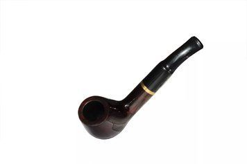 Трубка Brog 1.8 x 3.8 см Чорна із коричневим (67 BR) V77553192 фото
