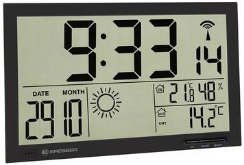 Метеостанция Bresser MyTime Jumbo LCD Black 7001800CM3000 фото