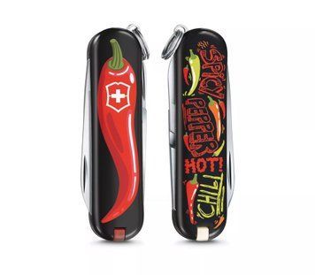 Швейцарський ніж Victorinox Classic LE Chili Peppers 58 мм 7 функцій Кольоровий (0.6223.L1904) V77553573 фото