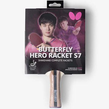 Ракетка для настільного тенісу Butterfly HERO Racket S7 Lin Yun-Ju 6251770002 932290 фото
