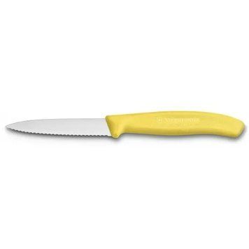 Кухонний ніж Victorinox SwissClassic для нарізки 80 мм серрейтор Жовтий (6.7636.L118) V77551529 фото