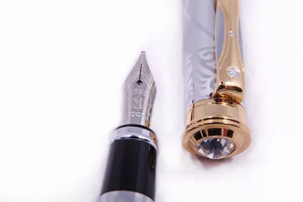 Ручка перова Gianni Terra Silver With Gold Чорна Сріблястий корпус (HH122/F(silver) V77552627 фото