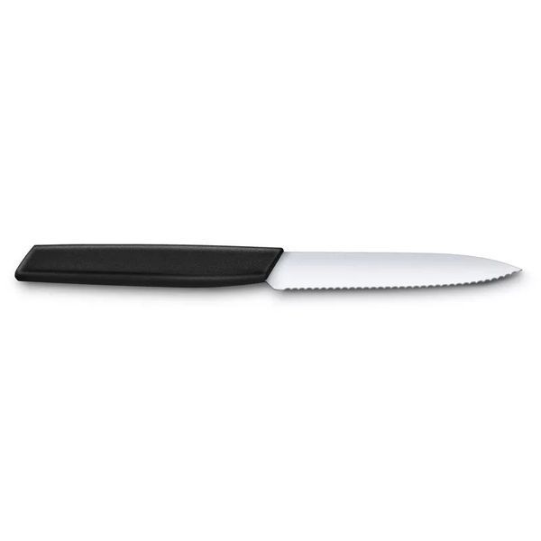 Кухонний ніж Victorinox Swiss Modern Paring Knife хвилясте, Чорний 6.9003.10W V77554458 фото
