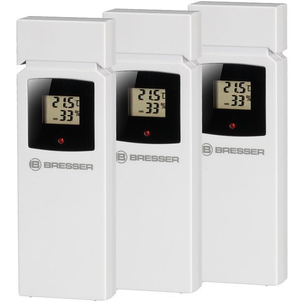 Метеостанція Bresser Quadro NLX Black з 3 датчиками (7000023) 927561 фото