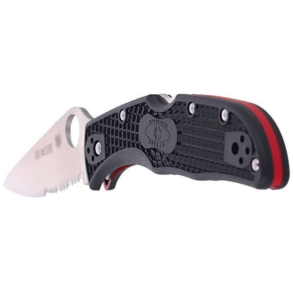 Ніж Spyderco Endela Thin Red Line Напівcерейтор C243FPSBKRD 871498 фото