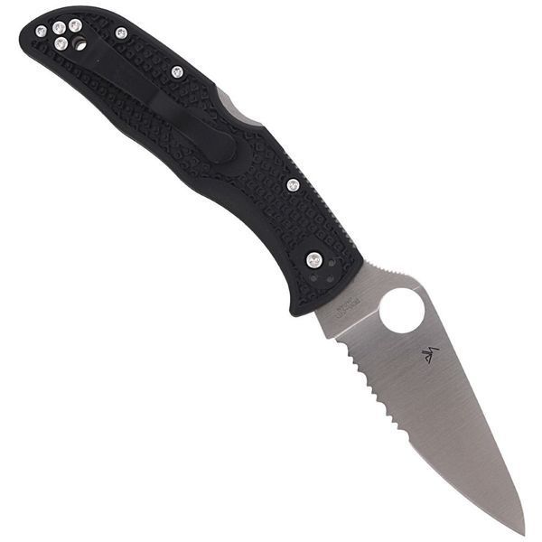 Ніж Spyderco Endela Thin Red Line Напівcерейтор C243FPSBKRD 871498 фото