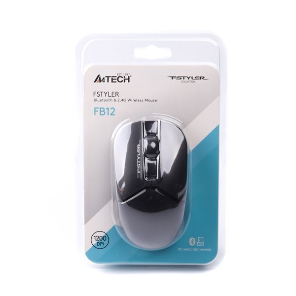 Мышь беспроводная A4Tech Fstyler FB12 (Black), USB, цвет черный FB12 (Black) 1605280 фото