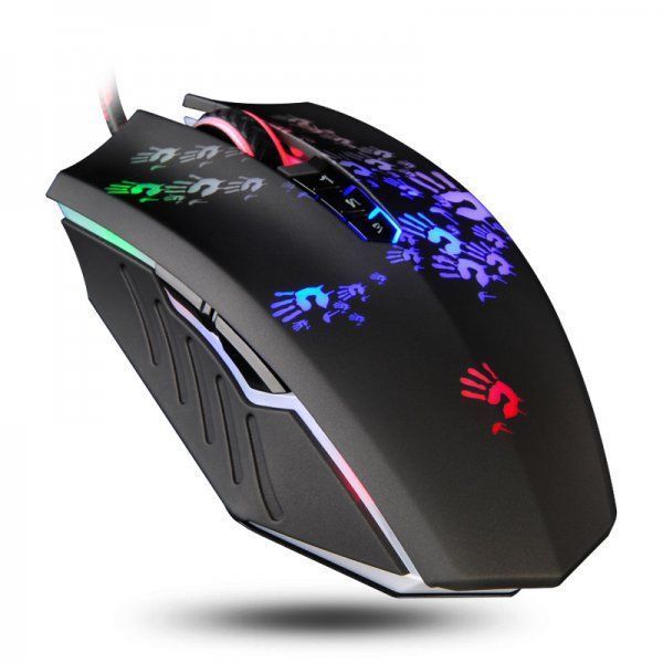 Миша ігрова A4-Tech Bloody A60 Activated, Gaming, металеві ніжки, чорна A60A Bloody (Black) 1603512 фото