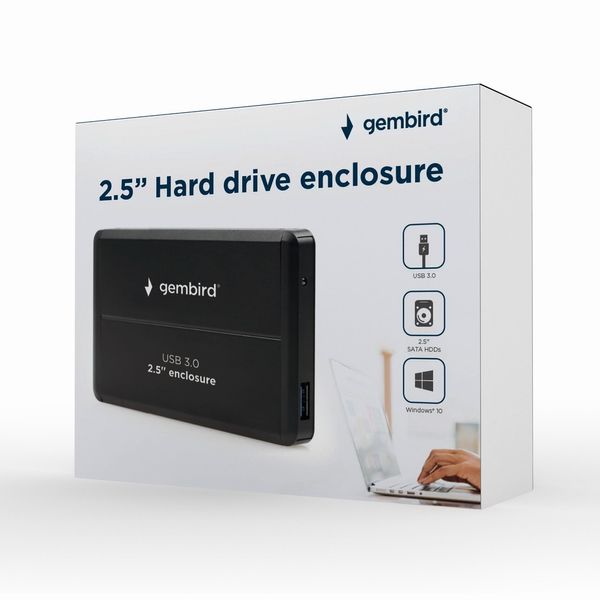 Внешний карман Gembird EE2-U3S-2 для 2.5 SATA дисков, USB 3.0 EE2-U3S-2 0906113 фото