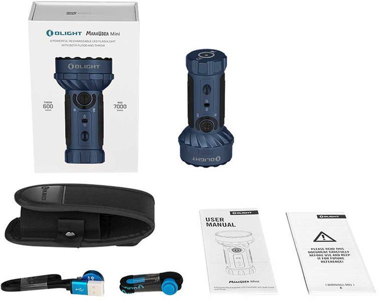 Фонарь Olight Marauder Mini Midnight Blue (7000 Lm) 0.0000.0614 23704819 фото