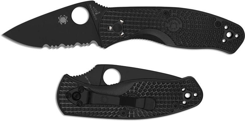 Ніж Spyderco Persistence FRN Black Blade Напівсеррейтор C136PSBBK 871520 фото