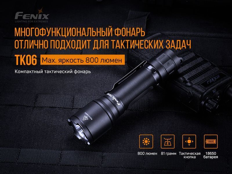 Ліхтар ручний Fenix TK06 71879 фото